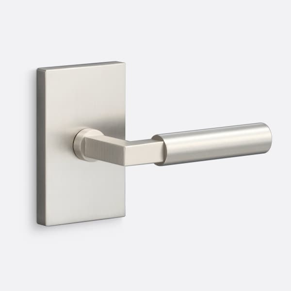 Sure-Loc Hardware Sure-Loc Hardware Levanto Passage Rosette, Nickel, Smooth Grip in Nickel LV101 NI GRIP-SM NI - main